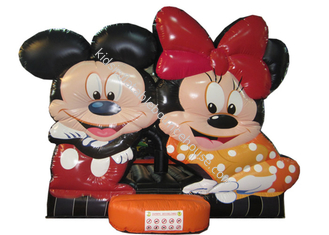 ディズニーの大きく膨脹可能なジャンプ熱い販売のminnieのデジタル塗る膨脹可能な警備員の家のミッキー マウスの跳躍の家を跳ねるため