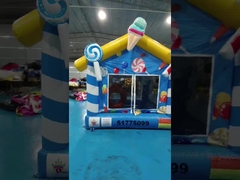 キャンディテーマ PVC 3x3m キッズ 膨らませた跳ね返し屋 室内 ジャンプハウス 跳ね返し屋