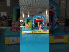 カートンテーマのPVC 4x3m 充気コンボ ベビージャンプ 充気バウンシーキャッスル