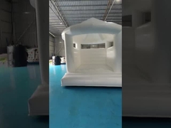 膨らませられるホワイトウェディング 跳ね返る城 跳ね返る屋外用