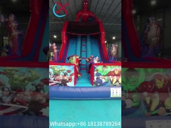充電式ドライスライド スパイダーマンヒーロー 動漫 充電式ダブルスライド 城 子供と大人のための