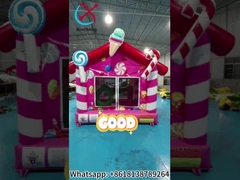 商用品 屋外 屋内 充気式 ブランスハウス ピンク キャンディハウス 充気式 ジャンプ城