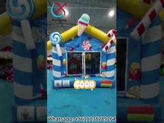 商用品 屋外 室内 充気式 ブランスハウス ブルー・キャンディハウス 充気式ジャンプ城