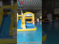 商用 防火 充気 コンボ スポンジ ボブ スクエアパンツ スライド付き 跳ね返り屋