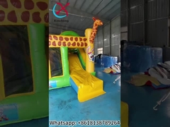 商用品 屋外充電式 コンボ 動物園 ジラフ スライド付き 充電式 跳ね返り家 面白い