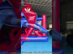 スパイダーマンテーマ 膨らませられる跳ね屋 城 跳ね屋