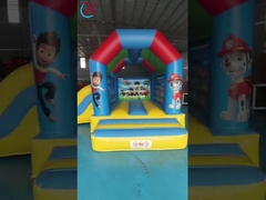 充電式 パウトパトロール ジャンピング ボンチキャッスル 子供のためのスライドコンボ