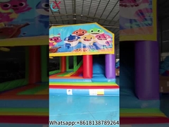 膨らませられるバウンサー ジャンピング・キャッスル スライド 水中の世界 主題 商業的なバウンズハウス