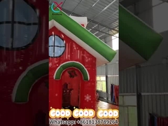 充電式クリスマスハウス LEDライト付きの屋外休日の飾り付け