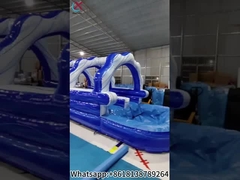 膨らませられるスライド 膨らませられる水用ダブルスライド 屋外用