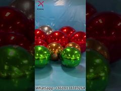 ゴールデンミラーボール インフレータブル ビッグシャイニーボール ジャイアントディスコパーティーバルーン クリスマスイベントデコレーション