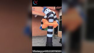 イベント用ブラックホワイトエアダンサー