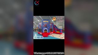 スパイダーマン バウンス ハウス スライド 楽しいパーティー!