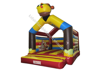 膨脹可能な猿の販売のためのテーマの跳躍の家黄色い猿の膨脹可能な警備員の跳躍の城膨脹可能な猿
