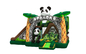 コンボの警備員の膨脹可能なpandeの漫画の側の二重スライドとの美しく膨脹可能なパンダのテーマのコンボ