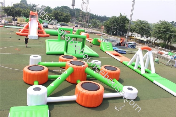 海の障害物コースの新しく多彩な浮遊水公園水スライド