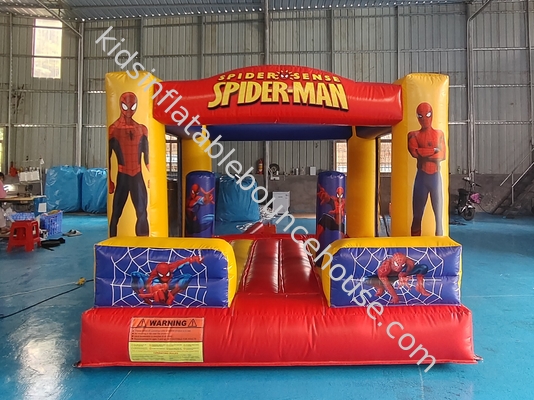 新デザイン 充電式跳躍家 スパイダーマン ヒーロー 漫画 充電式トランポリン ジャンピングハウス 子供のための城