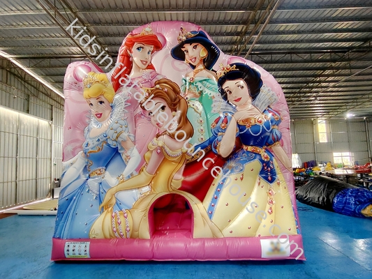 デジタル印刷 スライド付き 充電式跳躍家 ディズニープリンセス 充電式跳躍城 子供向け