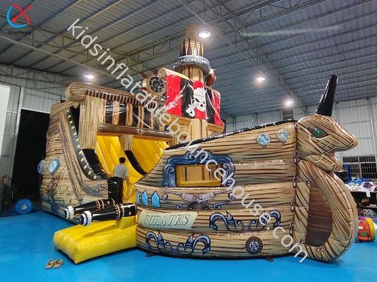 パーソナライズされたPVC充気器 海賊船充気器障害物コース 遊び場